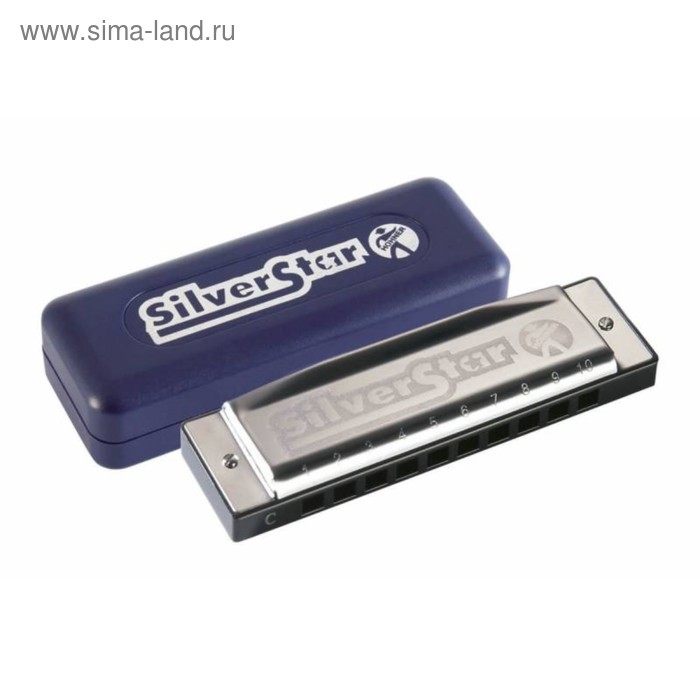 Губная гармошка HOHNER Silver Star 504/20 A (M5041067) Richter Diatonic - Фото 1