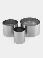 Набор форм для выпечки и выкладки TAS-PROM «Круг», d=10/15/20 см, h=12 см, нержавеющая сталь, 3 шт. - Фото 2