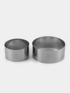 Набор форм для выпечки и выкладки TAS-PROM «Круг», d=15/20 см, h=8.5 см, нержавеющая сталь, 2 шт. - Фото 2