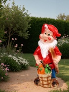 Садовая фигура из гипса «Гном с корзиной овощей», 70×30×34 см - Фото 3