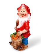 Садовая фигура из гипса «Гном с корзиной овощей», 70×30×34 см - Фото 6