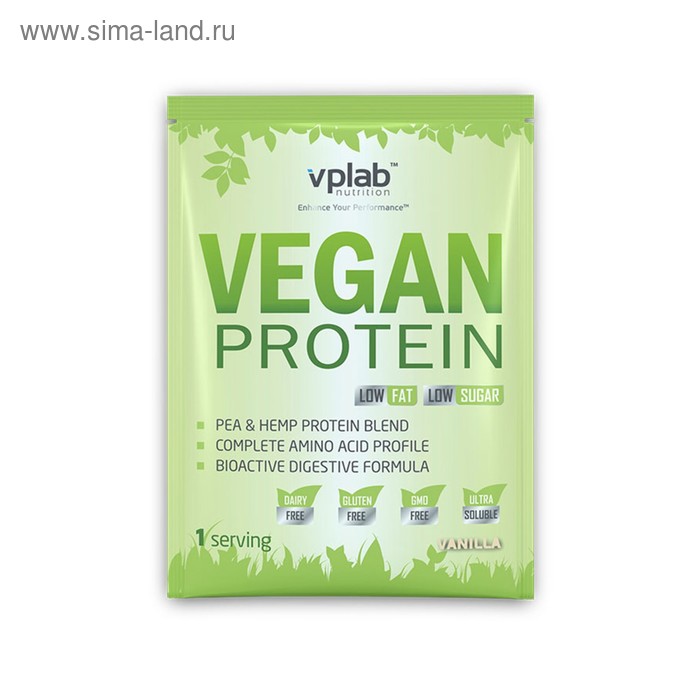 Протеин VPLAB Vegan Protein sachets / 30 g / ваниль - Фото 1