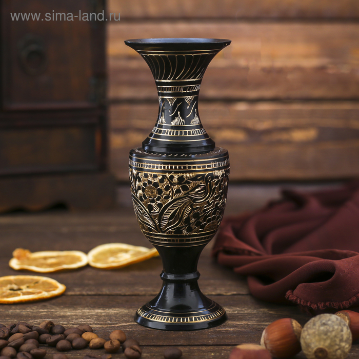 Интерьерный сувенир ваза "Цветочница" 15х6х6см - Фото 1