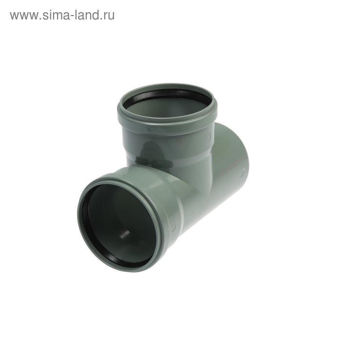 Тройник канализационный FLEXTRON, внутренний, d=110 мм, 90° - Фото 1