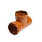 Тройник канализационный FLEXTRON, наружный, d=110 мм, 90° - Фото 1