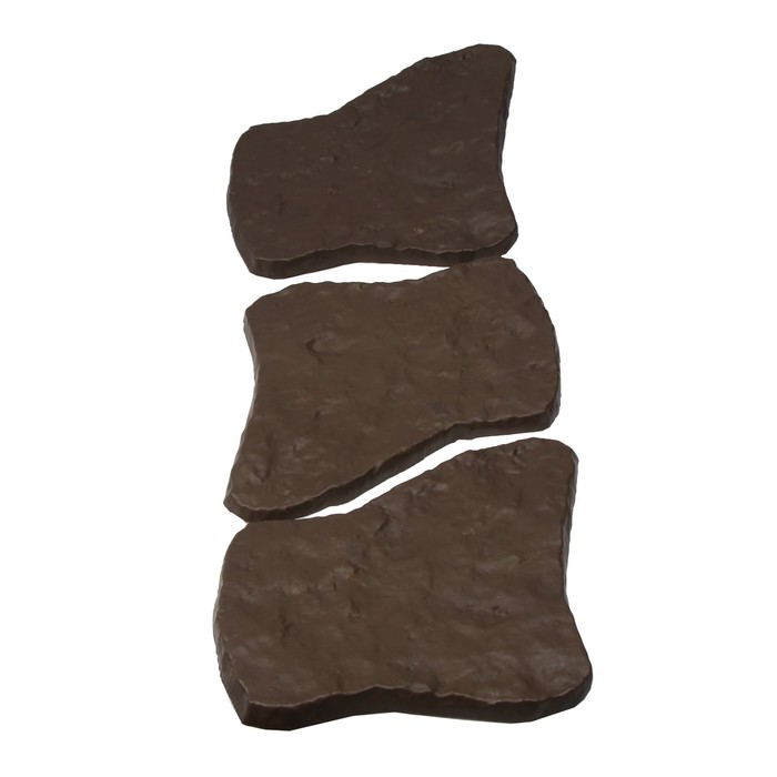 Модульное покрытие, 55 × 42 см, пластик, коричневый, «Камень № 1», 1 шт. - фото 1927463209