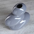 Ваза керамическая "Сбалансированные камни", настольная, серый цвет, 20.5 см - Фото 4