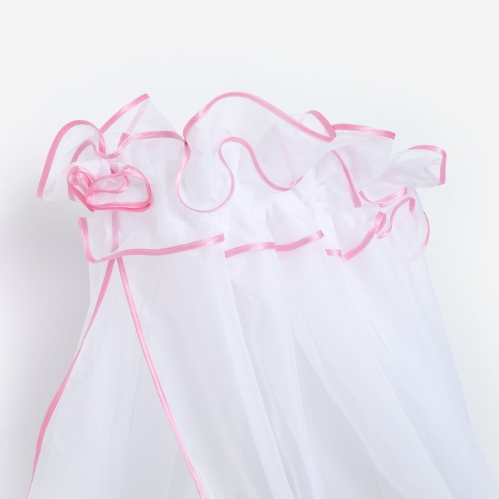 Балдахин "Эдельвейс", размер 150х300 см, цвет розовый - фото 1892309467