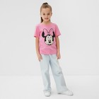 Футболка детская Disney "Минни", рост 98-104 (30), розовый - Фото 2