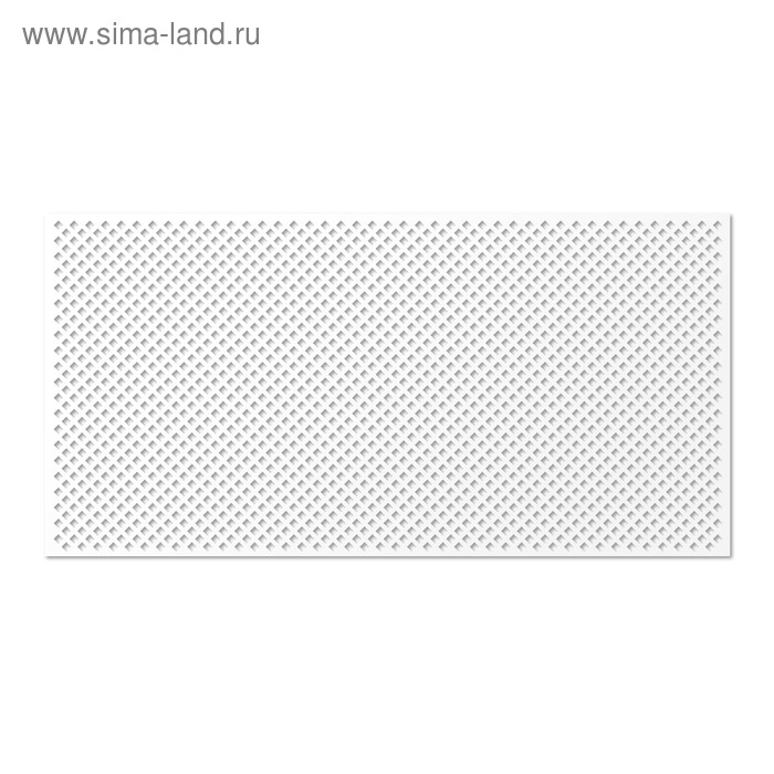 Панель декоративная перфорированная, без рамки, Глория, белый, 1112х512 мм