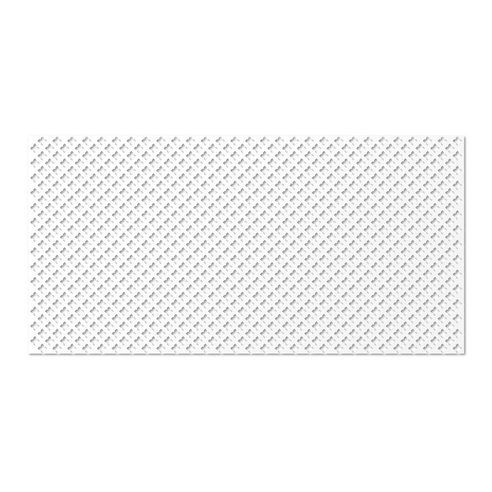 Панель декоративная перфорированная, без рамки, Готико, белый, 1112х512 мм