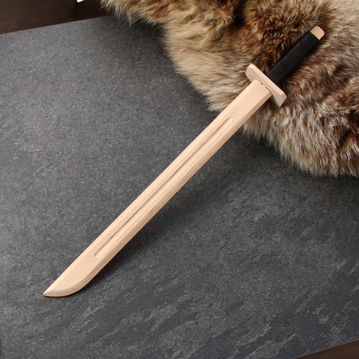 Сувенирное деревянное оружие "Катана", 60 см, массив бука - Фото 1