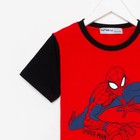 Футболка детская MARVEL «Человек паук», рост 110-116 (32), цвет красный/чёрный - Фото 7