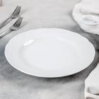 Тарелка Добрушский завод «Бельё», d=24 см, фарфор, белая - Фото 2