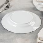 Тарелка Добрушский завод «Бельё», d=24 см, фарфор, белая - Фото 3