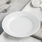 Тарелка Добрушский завод «Бельё», d=20 см, фарфор, белая - Фото 2