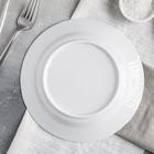 Тарелка Добрушский завод «Бельё», d=20 см, фарфор, белая - Фото 3