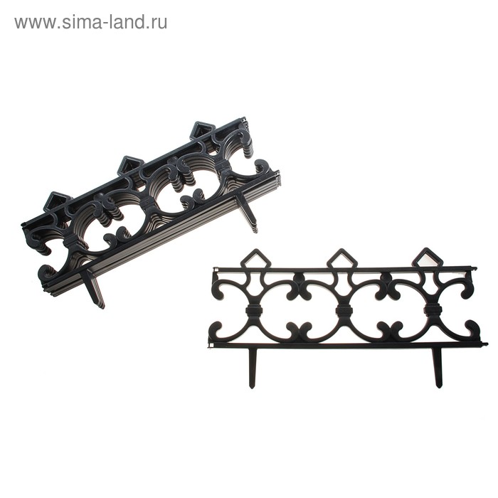 Ограждение декоративное, 22 × 350 см, 6 секций, «Кованое» - Фото 1