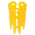 Ограждение декоративное, 36 × 240 см, 6 секций, пластик, МИКС, «Ромашки» - Фото 3