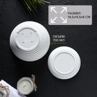 Горшок для цветов с поддоном «Алиса», 700 мл, d=15 см, h=8 см, пластиковый, белый - Фото 2