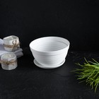 Горшок для цветов с поддоном «Алиса», 700 мл, d=15 см, h=8 см, пластиковый, белый - Фото 4