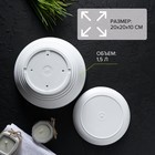 Горшок для цветов с подставкой «Алиса», 1.5 л, d=20 см, h=10 см, пластиковый, белый - Фото 2