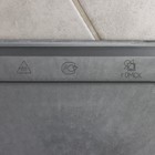 Совок для мусора, пластик, 32×22×9.5 см, ручка МИКС, серый - Фото 3