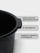 Таз пластиковый круглый, 10 л, h=14.5 см, d=35 см, МИКС - Фото 3