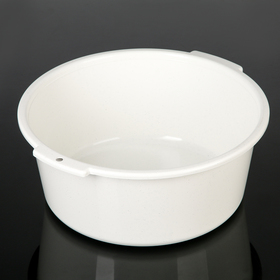 Таз круглый 10 л, цвет мрамор