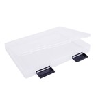 Папка для документов А4, с черными защелками, 230×305×40 мм, прозрачный корпус - Фото 2