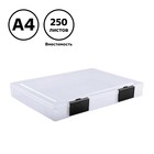 Папка для документов А4, с черными защелками, 230×305×40 мм, прозрачный корпус - Фото 6