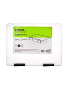 Папка для документов А4, c черными защелками, 230 х 305 х 40 мм, прозрачный корпус - фото 809599247