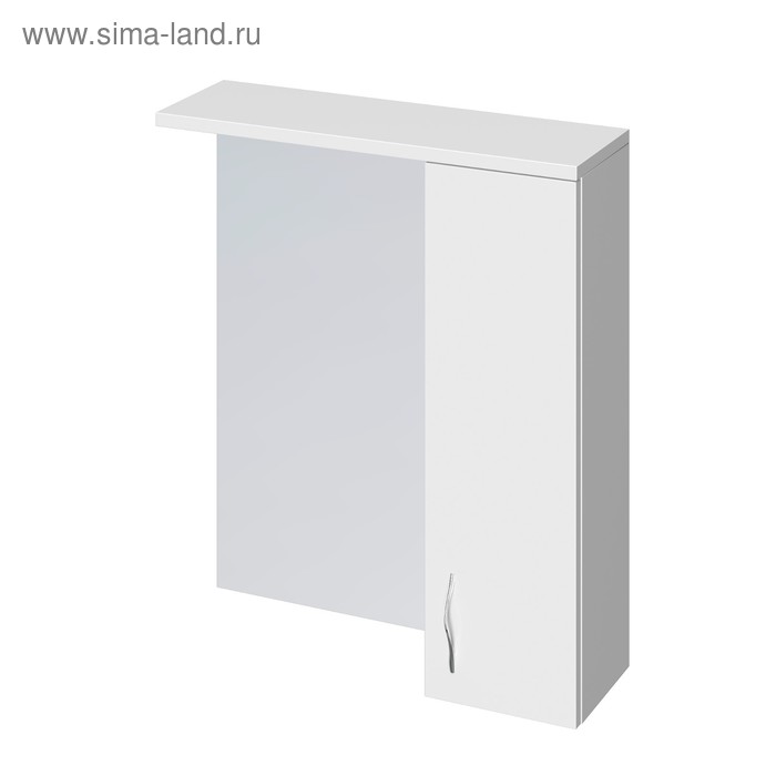 Зеркало-шкафчик Cersanit ERICA NEW 60, без подсветки, цвет белый 18,8 см х 60 см х 70 см - Фото 1