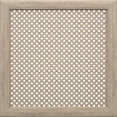 Экран для радиатора, Глория, дуб винтаж, 60х60 см