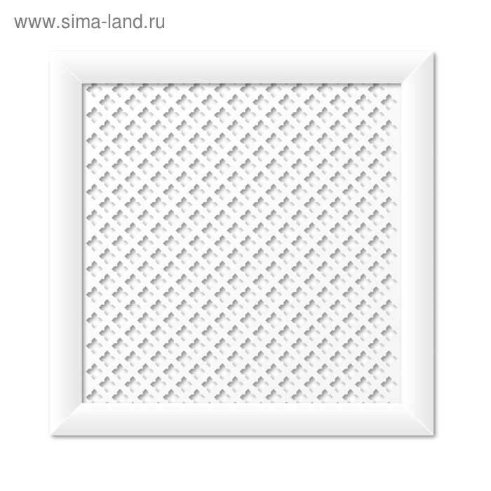 Экран для радиатора, Готико, белый, 60х60 см - Фото 1