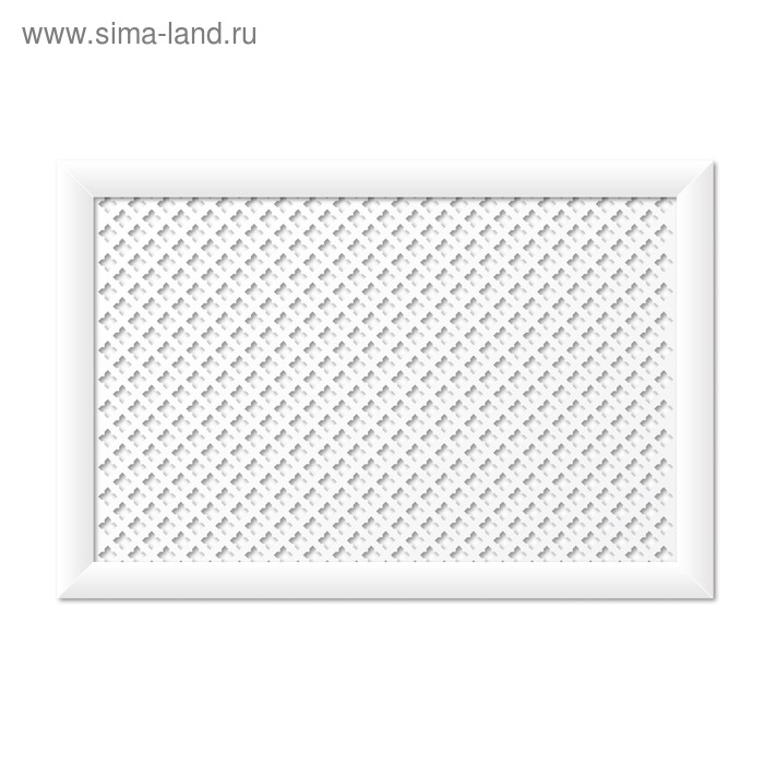 Экран для радиатора, Готико, белый, 90х60 см - Фото 1