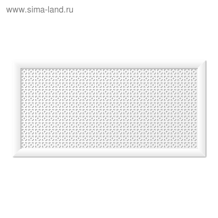 Экран для радиатора, Дамаско, белый, 120х60 см - Фото 1