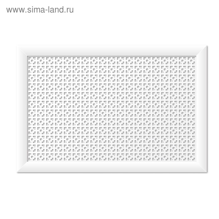 Экран для радиатора, Дамаско, белый, 90х60 см - Фото 1