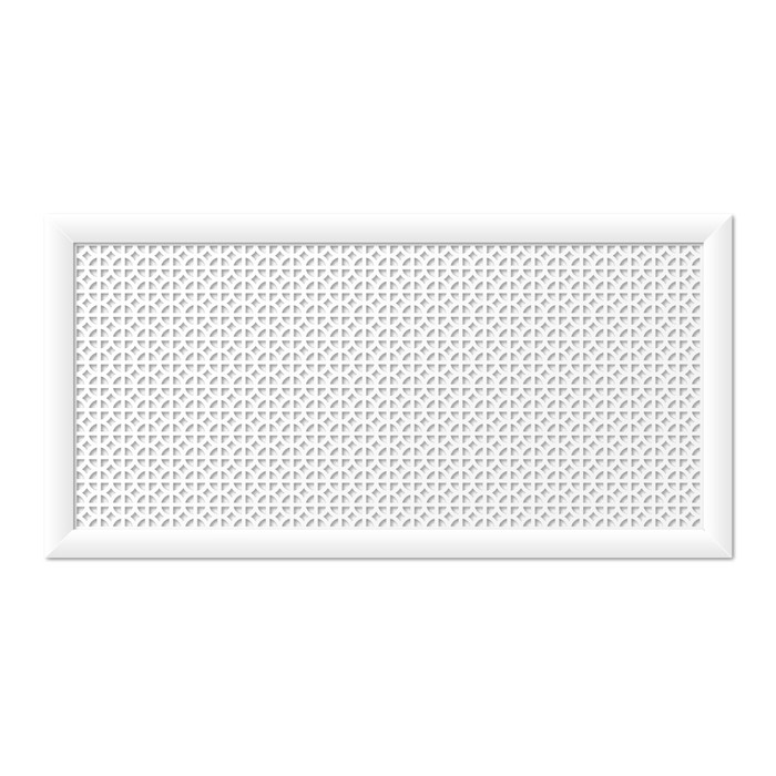 Экран для радиатора, Сусанна, белый, 120х60 см