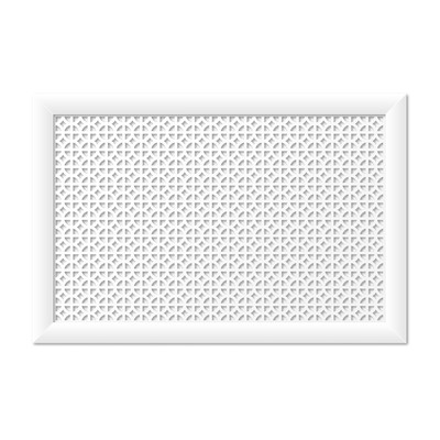 Экран для радиатора, Сусанна, белый, 90х60 см