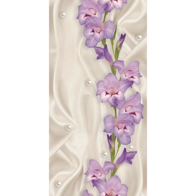 Стеновая панель ПВХ «Шелк жемчужный», узор, 2700×250 мм, цвет бежевый