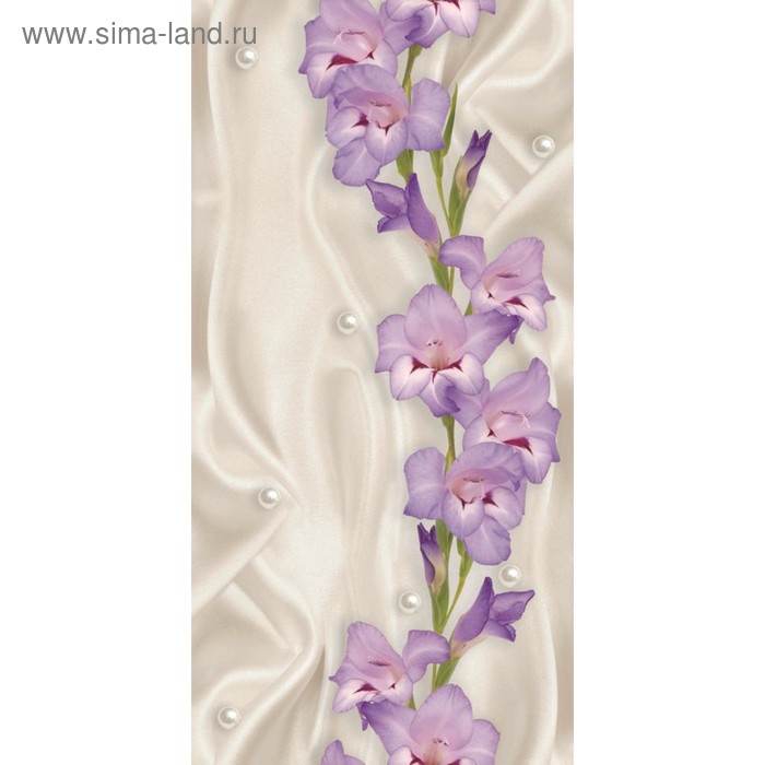 Стеновая панель ПВХ «Шелк жемчужный», узор, 2700×250 мм, цвет бежевый - Фото 1