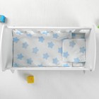 Кроватка для кукол, белая, с постельным бельём, МИКС - Фото 3