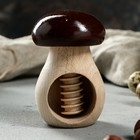 Орехокол "Грибок", 10 х 6 см, массив бука, микс - Фото 6