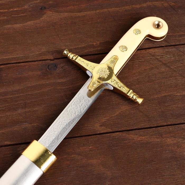 Сувенирный меч "Морской пехотинец", роспись на клинке, 60 см - фото 1880236774