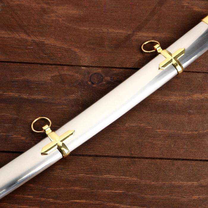 Сувенирный меч "Морской пехотинец", роспись на клинке, 60 см - фото 1905317715