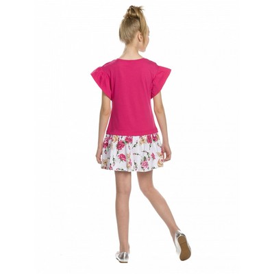 Платье для девочки, рост 128 см, цвет малиновый