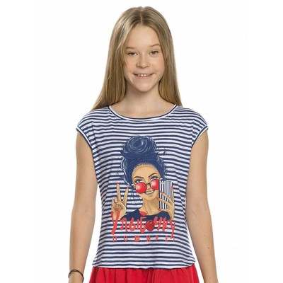 Платье для девочки, рост 158 см, цвет синий