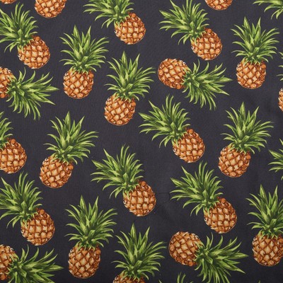 Подушка на двухместную скамейку «Этель» Ананасы, 45×120 см, репс с пропиткой ВМГО, 100% хлопок