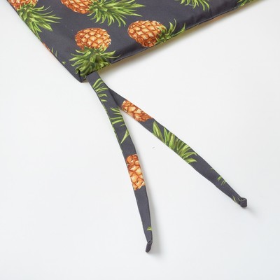 Подушка на двухместную скамейку «Этель» Ананасы, 45×120 см, репс с пропиткой ВМГО, 100% хлопок